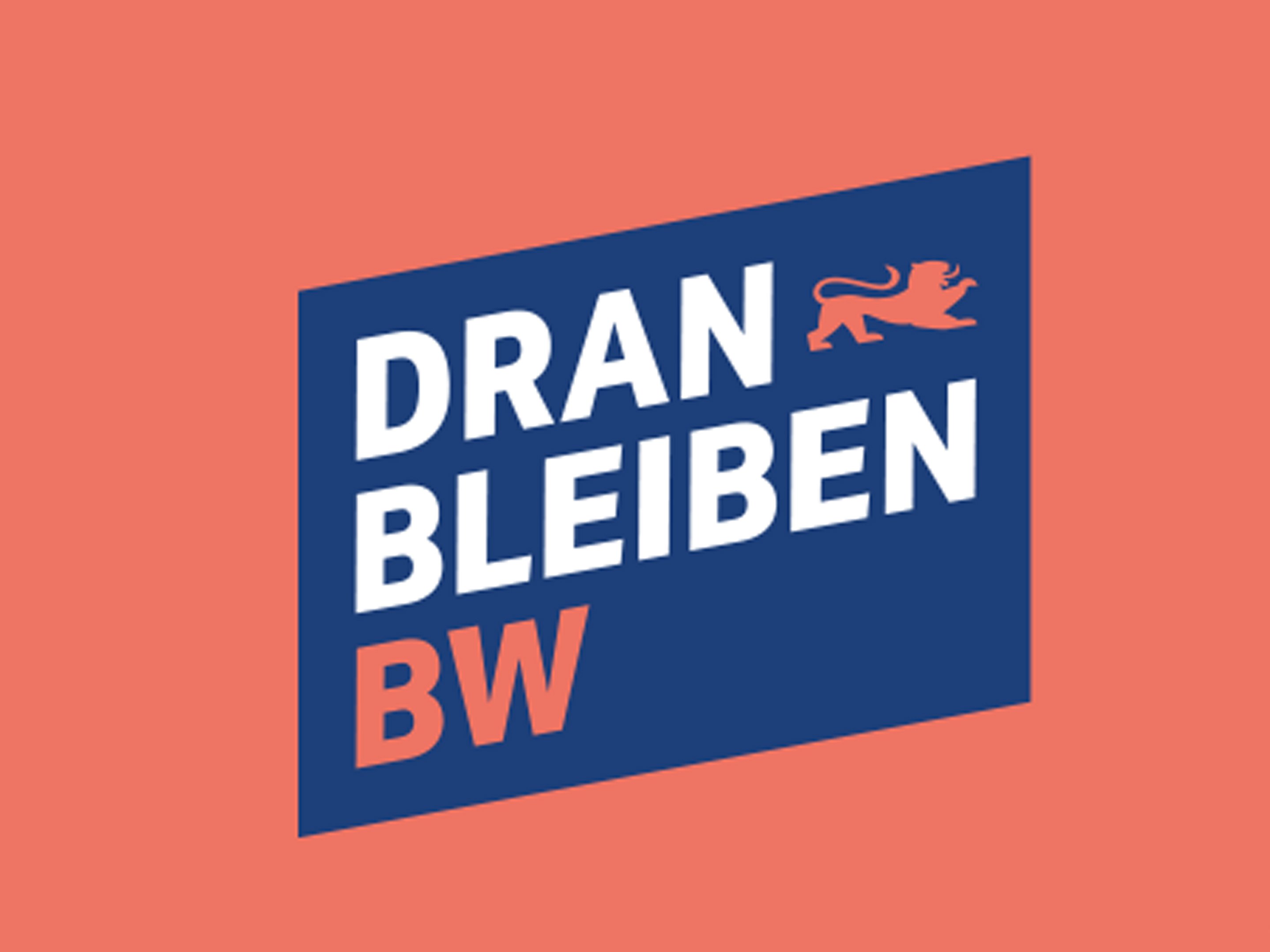 Logo dran bleiben BW - Impfaktion
